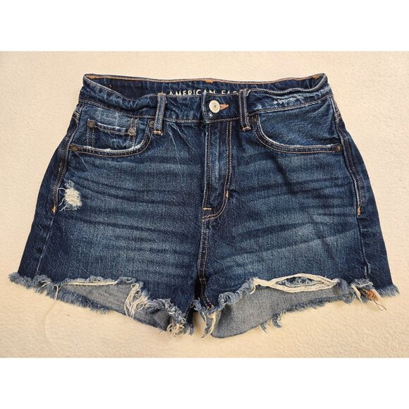 American Eagle Pants - American Eagle Tomgirl Shorts Size 2 Distressed Denim Frayed Hem